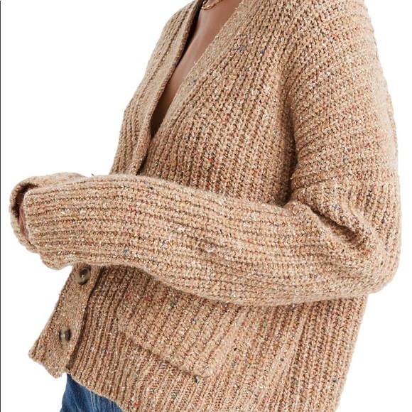 Madewell Speckled Rib Cardigan - Picture 3 of 7